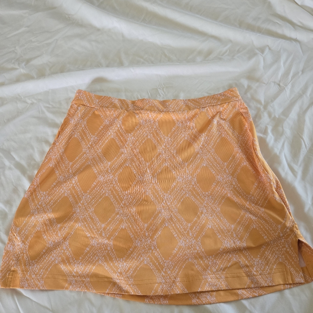 Women's Adidas Golf Skort Skirt Yellow ClimaCool Size 6 (Medium)
